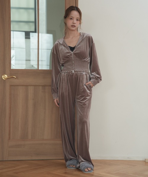 セットアップ 「SET ITEM」velour set up /ベロアセットアップ