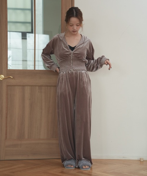 セットアップ 「SET ITEM」velour set up /ベロアセットアップ
