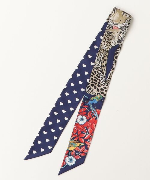 エルメス　ツイリー　JUNGLE LOVE LOVE 新品未使用　タグ付き エルメス ツイリー JUNGLE LOVE LOVE ジャングルラブラブ シルク