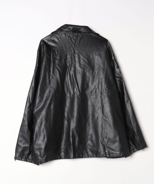 「ankoROCK」 ライダースジャケット ONE SIZE ブラック メンズ_画像2