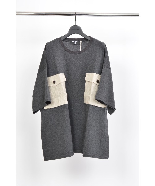 「GOMME HOMME」 半袖Tシャツ MEDIUM ブラック メンズ_画像2