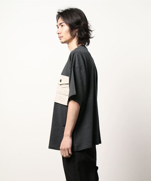 「GOMME HOMME」 半袖Tシャツ MEDIUM ブラック メンズ_画像4
