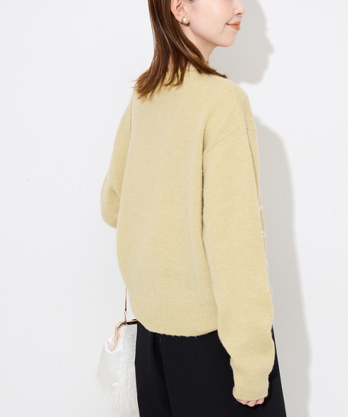 SLOBE IENA（スローブイエナ） ニット セーター habi フラワーニット