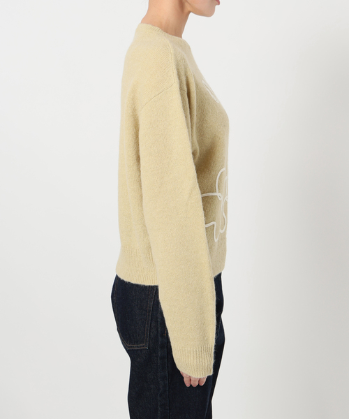 SLOBE IENA（スローブイエナ） ニット セーター habi フラワーニット