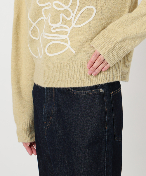 SLOBE IENA（スローブイエナ） ニット セーター habi フラワーニット