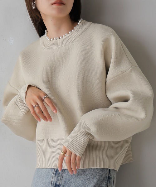 「Bab」 長袖ニット M ホワイト系その他 レディース_画像2