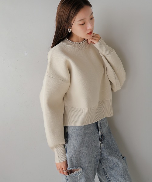 「Bab」 長袖ニット M ホワイト系その他 レディース_画像5