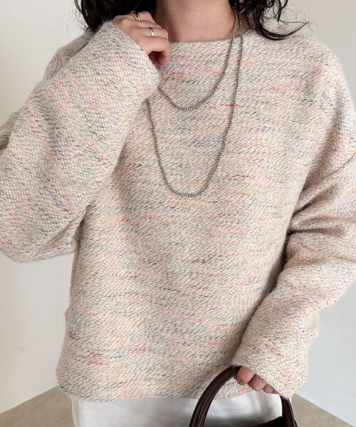 fredy emue（フレディエミュ） tシャツ ツィードニットソーコクーン