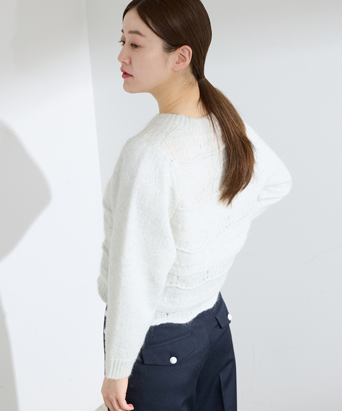 IENA（イエナ） ニット セーター モヘヤMIXラメニット レディース