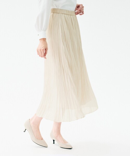 xxxxxx 新品未使用プリーツスカート UNTITLED（アンタイトル） スカート シャイニープリーツスカート