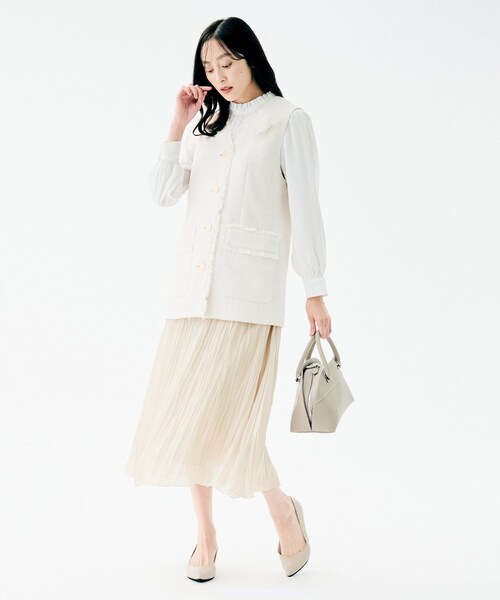 UNTITLED（アンタイトル） スカート シャイニープリーツスカート