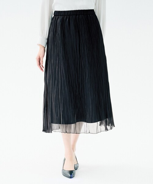 UNTITLED（アンタイトル） スカート シャイニープリーツスカート