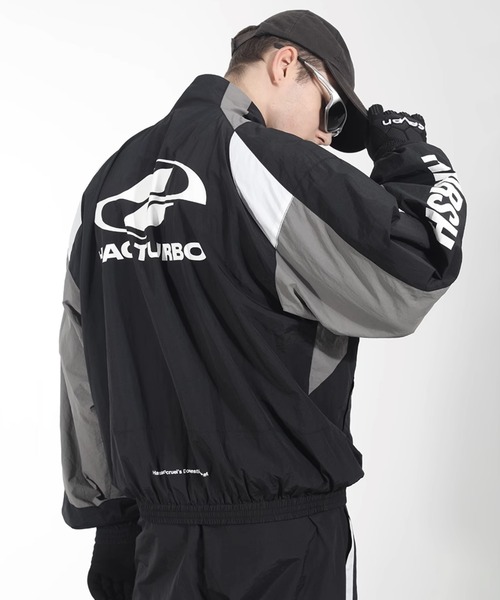 「HARSH AND CRUEL」 ナイロンブルゾン M ブラック メンズ_画像2