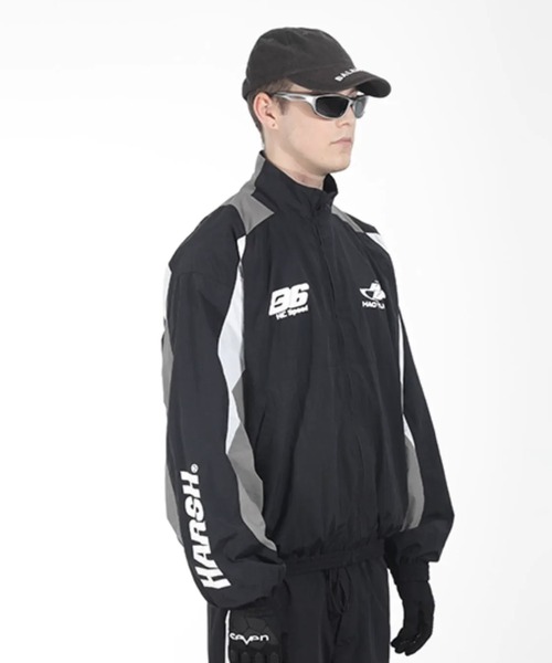 「HARSH AND CRUEL」 ナイロンブルゾン M ブラック メンズ_画像9