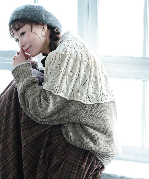 soulberryソウルベリー紅茶のカップケーキなニット soulberry（ソウルベリー） ニット セーター 紅茶のカップケーキな