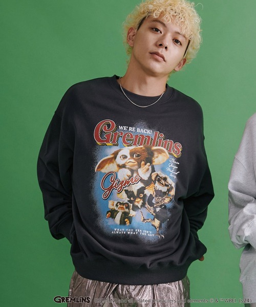 「ADPOSION」 スウェットカットソー MEDIUM チャコールグレー メンズ_画像2