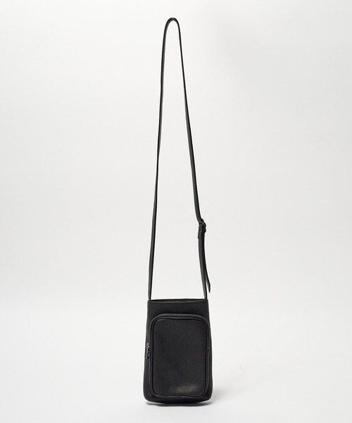 MR. OLIVE ブラックレザーショルダーバッグ MR.OLIVE（ミスターオリーブ） ショルダーバッグ FREE ブラック メンズ