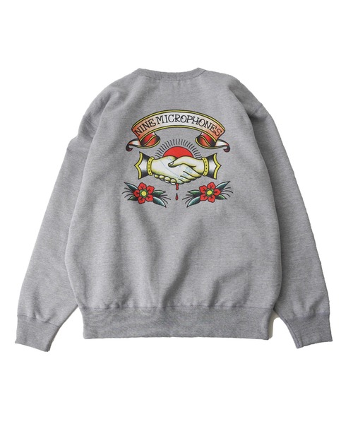 「NineMicrophones」 スウェットカットソー - ホワイト メンズ_画像3