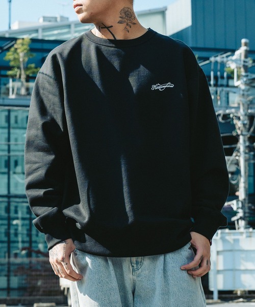 「NineMicrophones」 スウェットカットソー - ホワイト メンズ_画像9