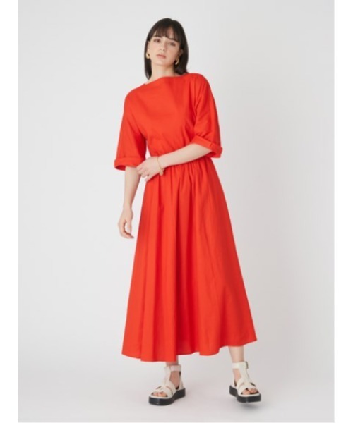 「Mila Owen」 7分袖ワンピース 0 ベージュ レディース_画像9