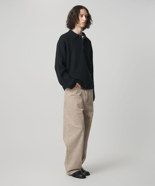 【monkey time】コットン ナイロン カールヤーン ポロシャツ monkey time BEAUTY＆YOUTH UNITED ARROWS ポロシャツ コットン