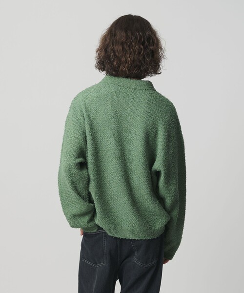 【monkey time】コットン ナイロン カールヤーン ポロシャツ monkey time BEAUTY＆YOUTH UNITED ARROWS ポロシャツ コットン