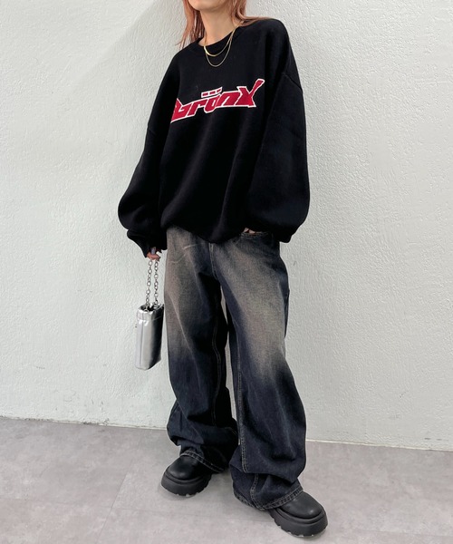 「WHO'S WHO gallery」 「kooky'n」長袖ニット FREE アッシュグレー レディース_画像2