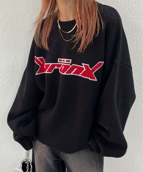 「WHO'S WHO gallery」 「kooky'n」長袖ニット FREE アッシュグレー レディース_画像3