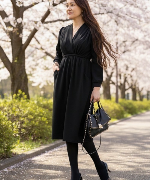 a lot of love ドレス カシュクール ドレープワンピース : ZOZOTOWN