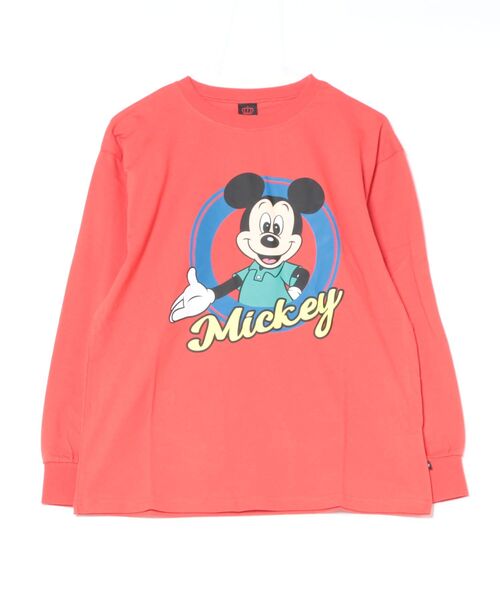 Disney（ディズニー） tシャツ 親子お揃い BIGキャラクターロンT 1245A