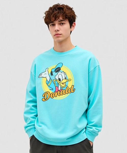 Disney（ディズニー） tシャツ 親子お揃い BIGキャラクターロンT 1245A
