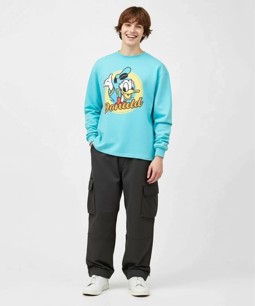 Disney（ディズニー） tシャツ 親子お揃い BIGキャラクターロンT 1245A