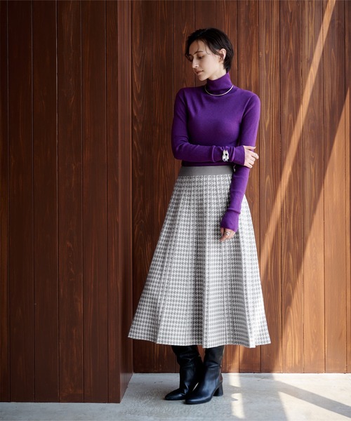 「ur's」 ニットスカート S ホワイト系その他2 レディース_画像4