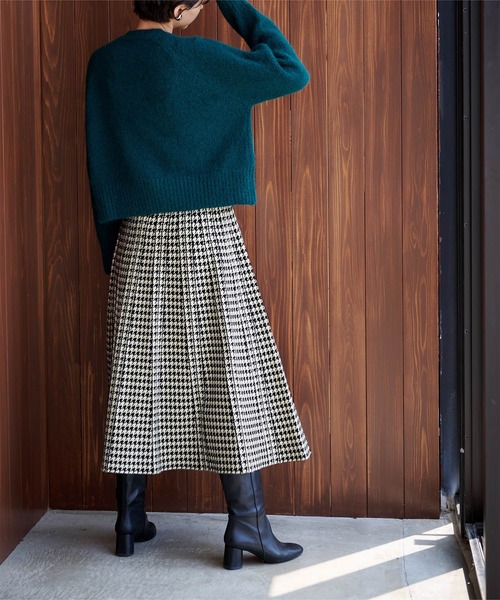 「ur's」 ニットスカート S ホワイト系その他2 レディース_画像8