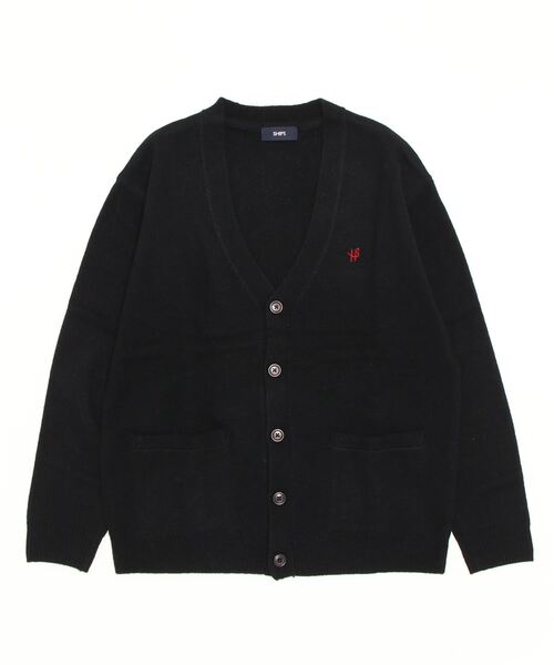 SHIPS（シップス） ニットカーディガン LARGE ブラック メンズ