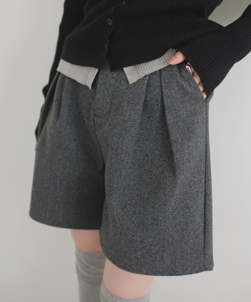 「LIAN」 ハーフパンツ FREE チャコールグレー レディース_画像9