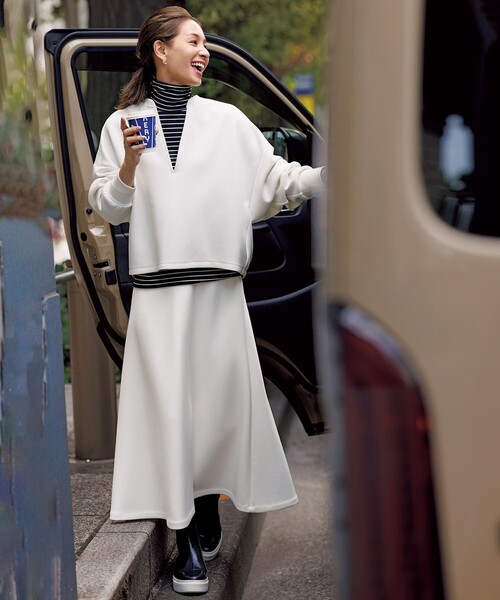 「UNFILO」 長袖カットソー MEDIUM ベージュ レディース_画像2