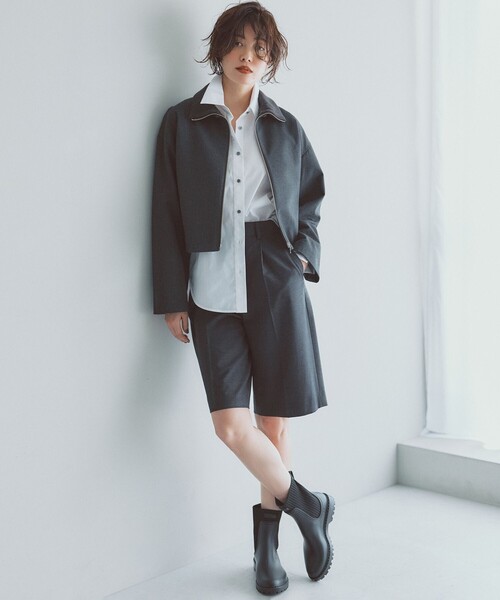 「23区 S」 ハーフパンツ 34 ネイビー レディース_画像4
