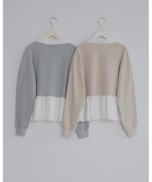 「JUMELLE」 スウェットカットソー FREE グレー レディース_画像7