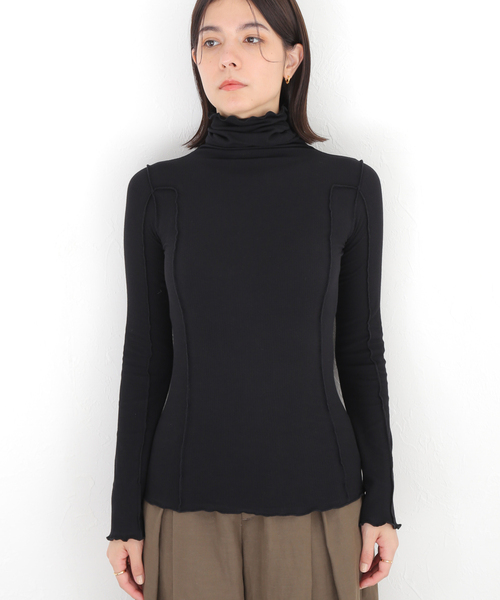 「BASERANGE」 長袖カットソー MEDIUM ブラック レディース_画像5