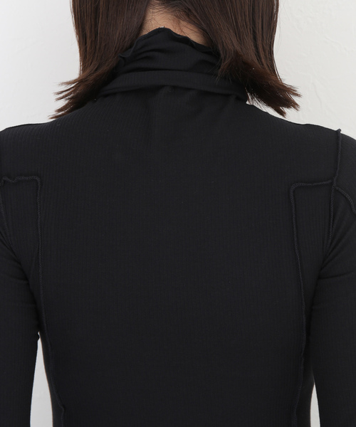 「BASERANGE」 長袖カットソー MEDIUM ブラック レディース_画像8