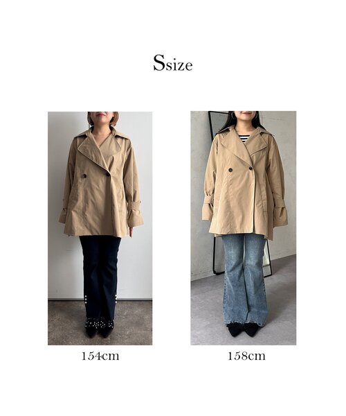 prose verse（プロズヴェール） トレンチコート コート バックギャザー