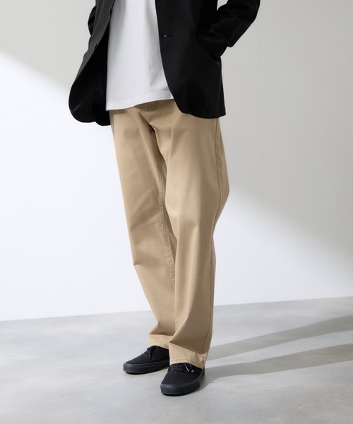 チノパン REALSTANDARD マイカラーズ スラッシュポケット チノパンツ