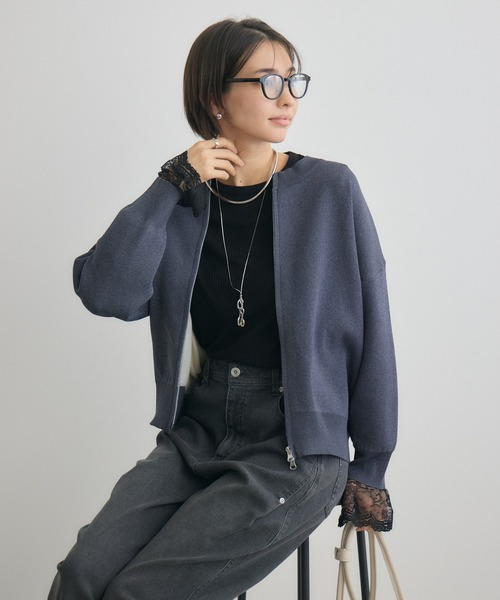 「KATHARINE ROSS」 「Pillini」ニットカーディガン MEDIUM オフホワイト レディース_画像2