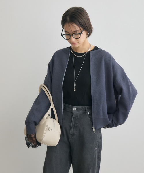 「KATHARINE ROSS」 「Pillini」ニットカーディガン MEDIUM オフホワイト レディース_画像5