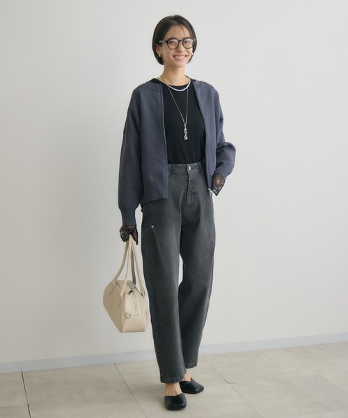 「KATHARINE ROSS」 「Pillini」ニットカーディガン MEDIUM オフホワイト レディース_画像6