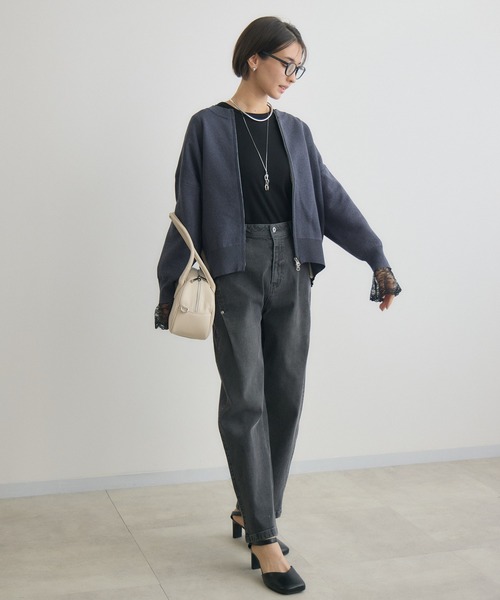 「KATHARINE ROSS」 「Pillini」ニットカーディガン MEDIUM オフホワイト レディース_画像9