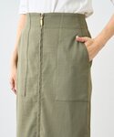 スカート 「ウオッシャブル」フロントZIPタイ...の詳細画像4
