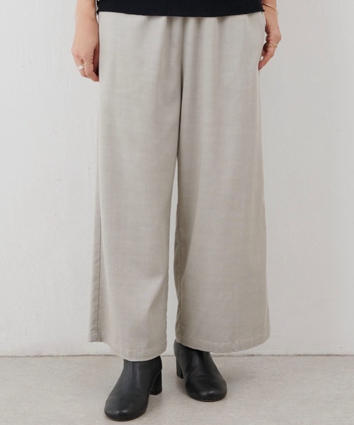 BEARDSLEY（ビアズリー） イージーパンツ S ライトグレー レディース