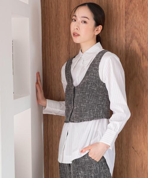 「F by ROSSO」 セットアップ 38 グレー レディース_画像2